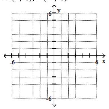  Plot the ordered pairs on the rectangular coordinate system provided - \mathrm{A}(-2,-3), \mathrm{B}(-5,1)     