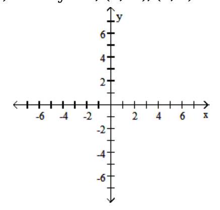  Show that the two ordered pairs are solutions to the given equation. Then use the graph of the two points to determine another solution. Answers may vary. - 6 \mathrm{x}-2 \mathrm{y}=8 ;(0,-4),(2,2)     