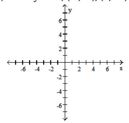  Show that the two ordered pairs are solutions to the given equation. Then use the graph of the two points to determine another solution. Answers may vary. - 3 \mathrm{x}-3 \mathrm{y}=12 ;(-1,-5),(1,-3)     