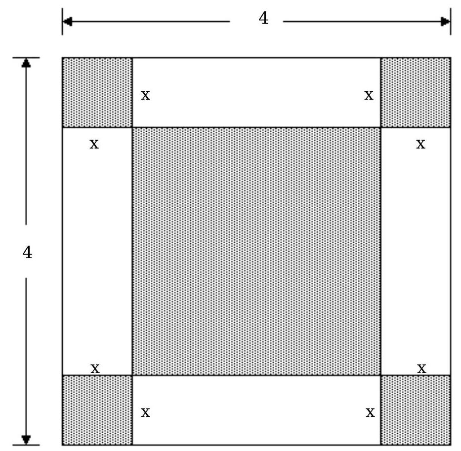  Solve the problem. -Find a polynomial for the the shaded areas of the figure.   A)   8 x^{2}-16 x+16  B)   4 x^{2}-16 x  C)   4 x^{2}-16 x+16  D)   4 x^{2}