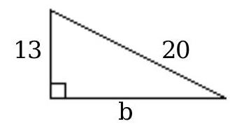  Find the length of the third side of the right triangle. Where appropriate, give both an exact answer and an approximation to three decimal places. -   A)   \sqrt{569} \approx 23.854  B)  231 C)   \sqrt{7} \approx 2.646  D)   \sqrt{231} \approx 15.199