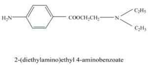 Identify the following local anesthetic drug.  <div style=padding-top: 35px> 