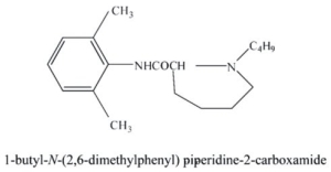 Identify the following local anesthetic drug.  <div style=padding-top: 35px> 