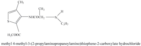 Identify the following local anesthetic drug.  <div style=padding-top: 35px> 