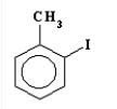 Name the following compound.   A) 1-iodo-toluene B) 1-methyl-2-iodobenzene C) m-iodobenzene D) 2-iodo-3-methylbenzene E) m-toluene