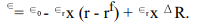 <strong>Under a fixed exchange rate system with a high degree of capital mobility, the exchange rate is determined by the following formula</strong> A) (r - r<sup>f</sup>). B) (r - r<sup>f</sup>). C) D)