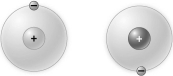 The figure below shows two hydrogen atoms.   How many covalent bonds will form between these two atoms? A)one B)two C)three D)none, these atoms will form an ionic bond.
