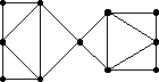 Use the following to answer Questions: Identify an Euler circuit on the following graphs by numbering the sequence of edges in the order traveled. - 