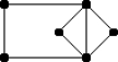 Use the following to answer Questions: Identify an Euler circuit on the following graphs by numbering the sequence of edges in the order traveled. - 