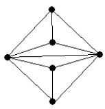In the graph below, construct a Hamiltonian circuit.  