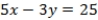 <strong>Use the following information to answer Questions Seven board members of a company must decide between two other board members (A and B) for a certain position. The voters are concerned with two issues and their ideal points are represented as ordered pairs: (1, 4), (2, 3), (5, 2), (6, 3), (6, 1), (4, 4), and (3, 3). Assume that A and B announce policy positions of (1, 1) and (6, 4), respectively. What is the equation of the line which divides the two-dimensional space separating voters preferring A over B from those preferring B over A?</strong> A) QUOTE     B)   C)   D) QUOTE     <div style=padding-top: 35px> 
