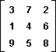 In the following two-person zero-sum game, the payoffs represent gains to the row player I and losses to column player II.   The maximin strategy of player I is: A)  to always play the first row. B)  to always play the second row. C)  to always play the third row. D)  to play two or more of the rows.
