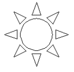 For the shape below, determine how many lines of symmetry exist.   A)  4 B)  8 C)  16 D)  32