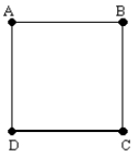 The square below is transformed by an isometry. Which of the following statements is NOT necessarily true?   A)  The distance between vertex A and vertex B remain the same after transformation. B)  Vertices A, B, C, and D still form a square after transformation. C)  Vertex A is still above vertex D after transformation. D)  Vertex A is still adjacent to vertex D after transformation.