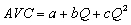 Consider estimation of a short-run average variable cost function of the form Using time-series data, the estimation procedure produces the following computer output: -Of the three parameter estimates list the estimates that are statistically significant at the 5 percent level: _________________. List the estimates that are significant at the 10 percent level: ________________.