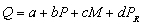 <strong>If demand is estimated using the empirical specification   , then an equivalent expression for demand is</strong> A)    B)    C)    D)    E) none of the above <div style=padding-top: 35px> 