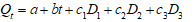 <strong>refer to the following: A forecaster used the regression equation   and quarterly sales data for 1993I-2010IV (t = 1, ..., 64) for an appliance manufacturer to obtain the results shown below. Q is quarterly sales, and D<sub>1</sub>, D<sub>2</sub>and D<sub>3</sub>are dummy variables for quarters I, II, and III.    -At the 5 percent level of significance, is there a statistically significant trend in sales?</strong> A) Yes, because 0.0362 < 0.05. B) No, because 0.0362 > 0.01. C) Yes, because 0.700 > 0.05. D) Yes, because 2.14 >0.05. E) both c and d <div style=padding-top: 35px> 