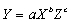  In the nonlinear function   , the parameter c measures A)   \Delta Y / \Delta Z. B)  the percent change in Y for a 1 percent change in Z. C)  the elasticity of Y with respect to Z. D)  both a and c E)  both b and c 