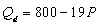 Use the following general linear demand relation to answer questions 9 through 13: where M is income and is the price of a related good, R. -If M = $15,000 and = $20, the demand function is A) ) B) . C) D) E)