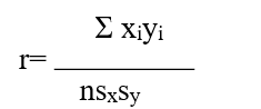  The correlation coefficient is given by the following equation. A)    B)    C)    \frac{Unexplained variation}{Total variation}  D)    E)  None of the above. 