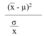 <strong>Which formula is appropriate for estimating the value of the z-statistic when the population variance is known (where \overline{x} is the sample mean, \sigma µ represents the population mean, and \frac{s}{x} is the standard error of the mean.</strong> A) B) C) D) E)