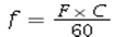 Which of the following formulas is used to determine the flow rate in drops per minute? A)    B)    C)    D)   