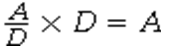 The correct formula for calculating the amount to administer by the formula method is _________. A)    B)    C)    D)   