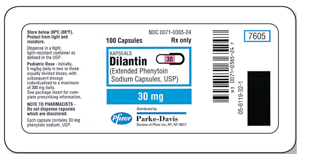 The dosage strength for Dilantin is   A)    B)    C)    D)   