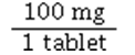 The dosage strength for Dilantin is   A)    B)    C)    D)   