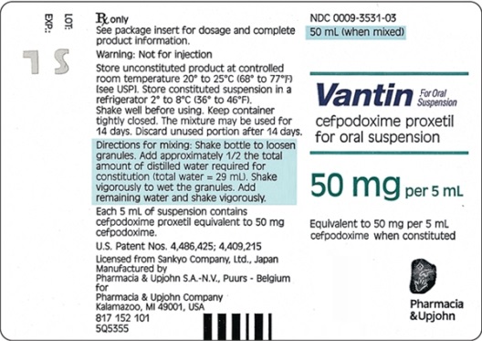 Ordered Vantin 175 mg po q 12 hours   See label for dose on hand.      Amount to administer: _______________.   