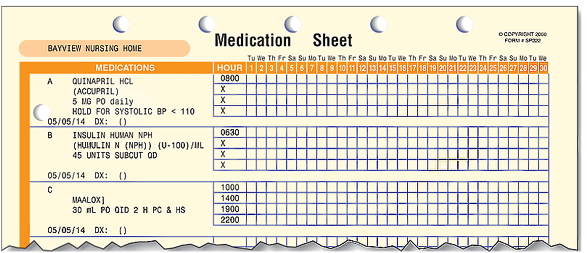 When should the patient be given Maalox?   A)  2 hours before each meal and at bedtime B)  2 hours after each meal and at bedtime C)  upon first waking in the morning and 2 hours after each meal D)  upon first waking in the morning and 2 hours before each meal