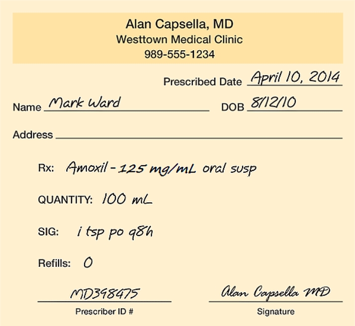 If the patient takes the medication as prescribed, each dose will contain _______________ of medication.   