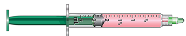 What type of syringe is this?   A)  standard syringe B)  tuberculin syringe C)  insulin syringe D)  large-capacity syringe