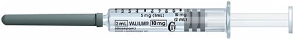 The physician ordered 5 mg Valium, so _______________ would be administered from this syringe to give the ordered dose.