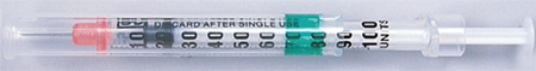 This insulin _______________ syringe is designed with features to prevent accidental needlestick injuries.   