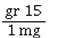 _____ is a conversion factor for converting grains to milligrams. A)    B)    C)    D)   