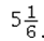 The correct form for converting 5 : 6 to a fraction is A)    B)    C)    D)   