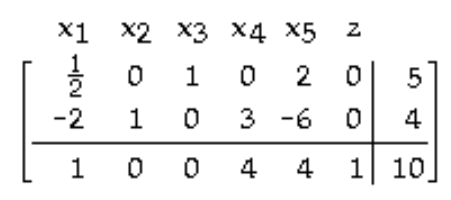 Use the indicated entry as the pivot and perform the pivoting once. -   A)     B)    C)    D)   