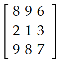 Find the transpose of the matrix. -   A)     B)    C)    D)   