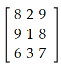 Find the transpose of the matrix. -   A)     B)    C)    D)   