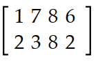 Find the transpose of the matrix. -   A)     B)    C)    D)   