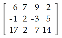 Find the transpose of the matrix. -   A)     B)    C)    D)   