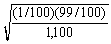 <strong>Use the following information for questions: Every student taking elementary statistics at a large university (1,100 students) participated in a class project by rolling a 6-sided die 100 times. Each individual student determined the proportion of his or her 100 rolls for which the result was a 1. The instructor plans to draw a histogram of the 1,100 sample proportions.  -What will be the approximate standard deviation for the 1,100 sample proportions?</strong> A)   B)   C)   D)   <div style=padding-top: 35px> 