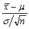 Which of the following is not a z-score? A)    B)    C)    D)   