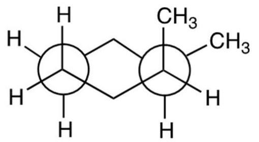 The IUPAC name of the following compound is   A)  cis-1,2-dimethylcyclohexane. B)  trans-1,2-dimethylcyclohexane. C)  1,1-dimethylcyclohexane. D)  cis-1,3-dimethylcyclohexane.