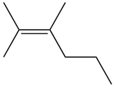 What is the IUPAC name of the following compound?   A)  2-methyl-3-propyl-2-pentene B)  3-ethyl-2-methyl-2-hexene C)  4-ethyl-5-methyl-4-hexene D)  4-methyl-3-propyl-3-pentene