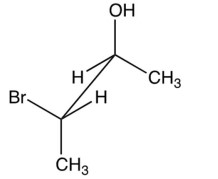  Which of the following epoxides is formed when  \mathrm{KOH}  is added to the optically active halohydrin shown below?   A)  trans-(2S,3S) -2,3-dimethyloxirane B)  trans-(2R,3R) -2,3-dimethyloxirane C)  2,2-dimethyloxirane D)  meso-2,3-dimethyloxirane 