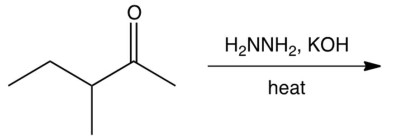What is the product of the following reaction?   A)  3-methylpentane B)  3-methyl-2-pentanol C)  3-methyl-2-pentene D)  3-methyl-1-pentyne
