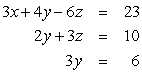 Find all solutions to the given system of equations.    