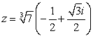 Which of the following complex numbers satisfy the equation z<sup>3</sup> = 7i? A)     B)     C)     D)   
